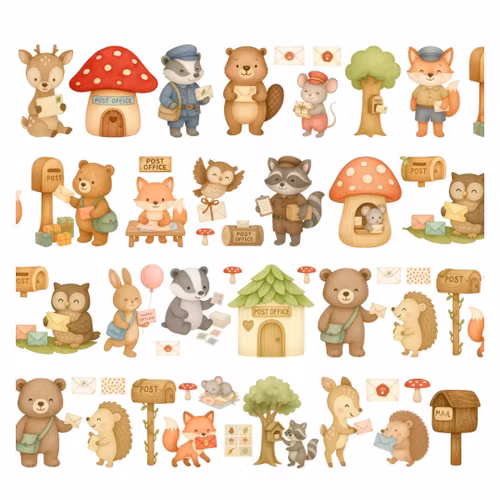 Penpaling Paula PET Tape (Pre-Cut) - Woodland Delivery 60 mm