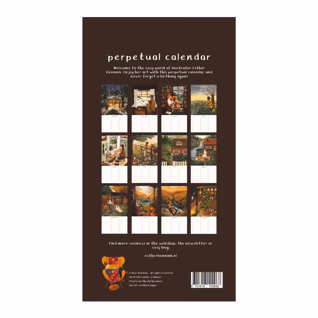 Esther Bennink Väggkalender / Birthday Calendar