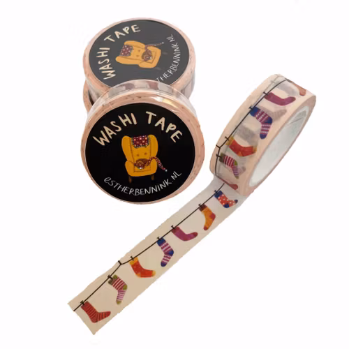 Washi Tape Esther Bennink - Mysiga strumpor