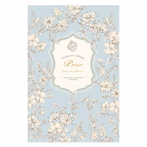 Brevpapper - Prier Blå Blomster