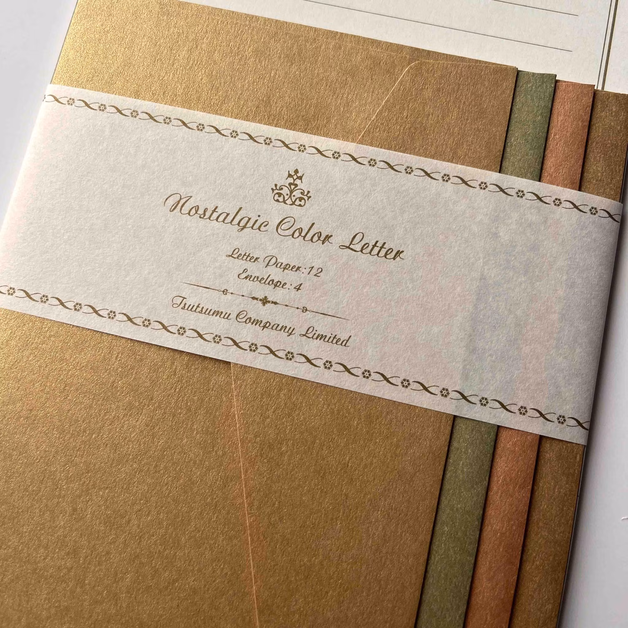 Brevpapper Tsutsumu Company - Nostalgic Color Gold