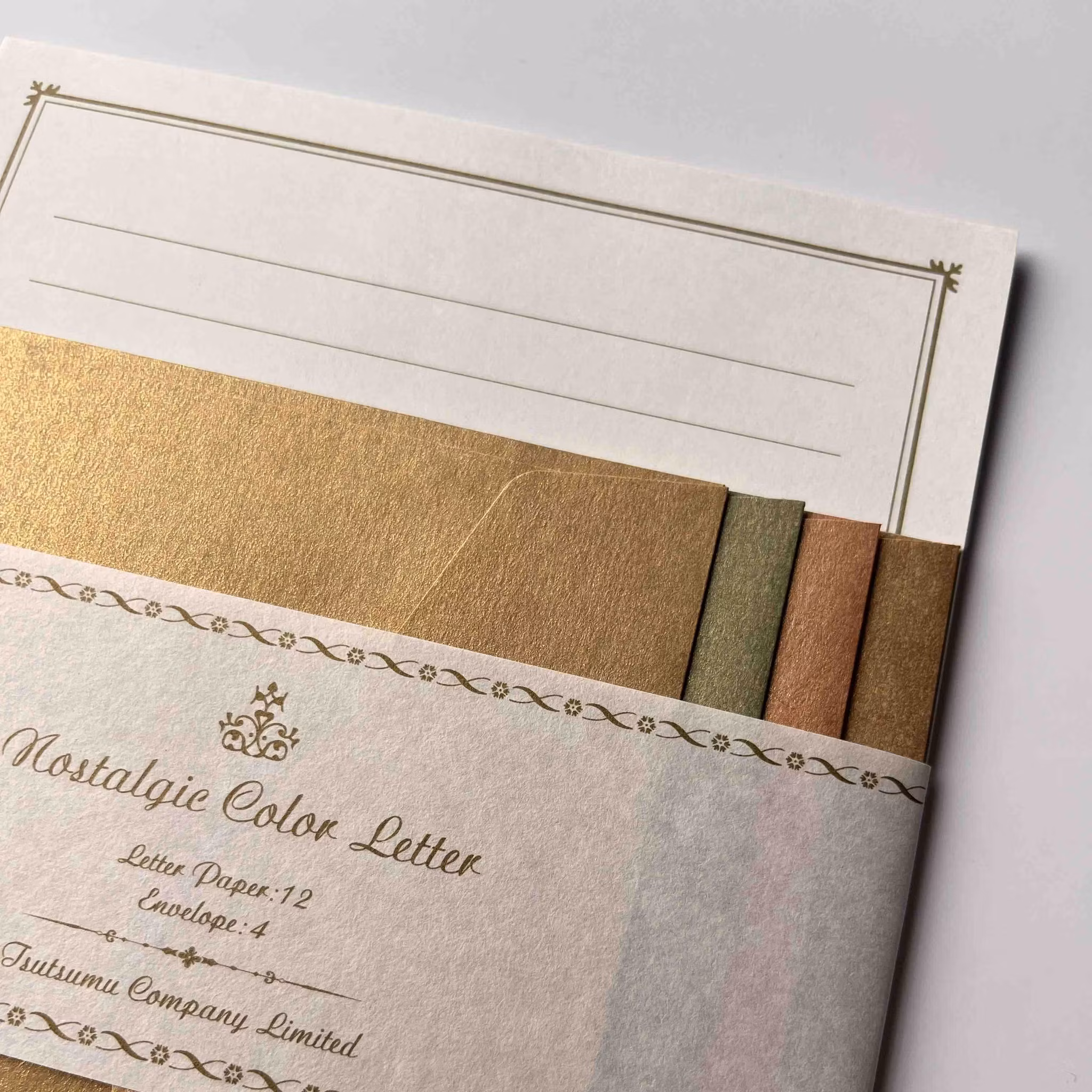 Brevpapper Tsutsumu Company - Nostalgic Color Gold