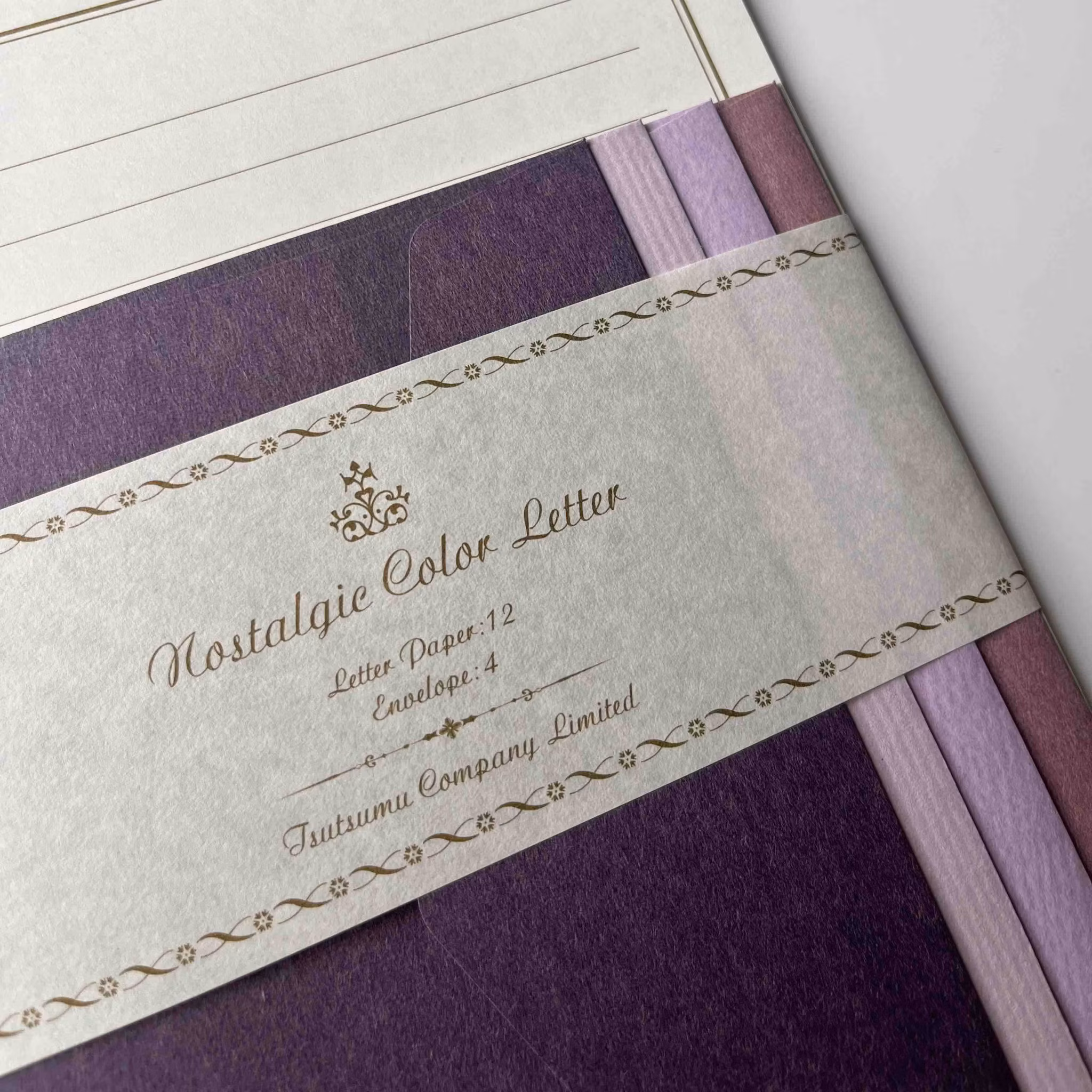 Brevpapper Tsutsumu Company - Nostalgic Color Violet