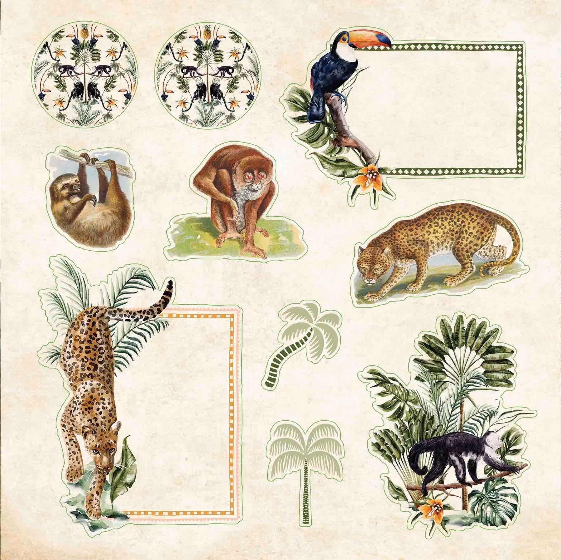 Stickersbok Zoological Ephemera (680 stickers)