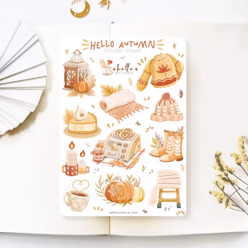 Stickers Lettoon - Hello Autumn