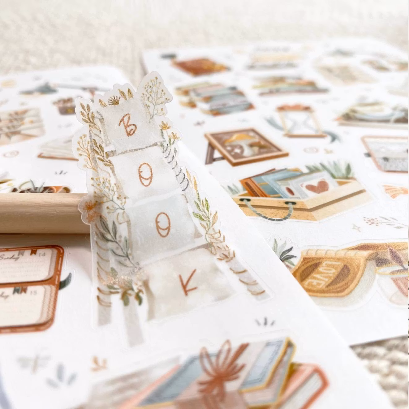 Stickers Lettoon - Cozy Reading Time