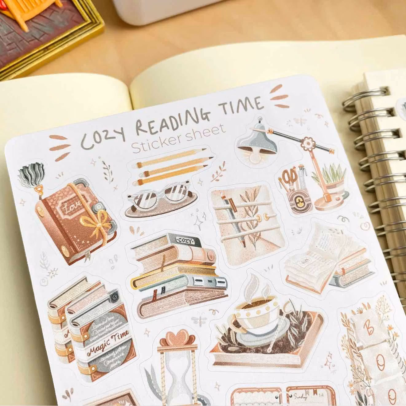 Stickers Lettoon - Cozy Reading Time