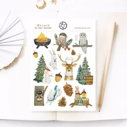 Stickers Lettoon - Warmth in the Woods