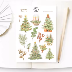 Stickers Lettoon - Winter Trees