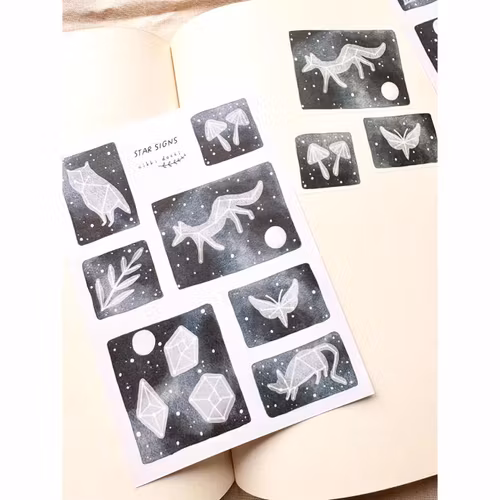 Washi Stickers Nikki Dotti - Star Signs