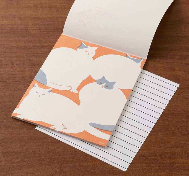 Midori Brevpapper Cat 24 st