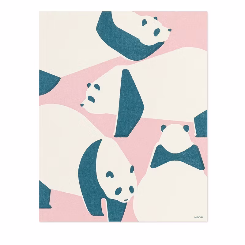 Midori Brevpapper Panda 24 st