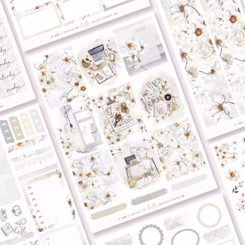 Hello Petite Paper Planner Stickers - At Home