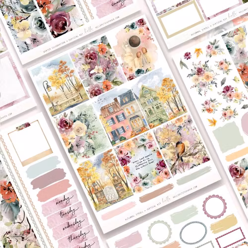 Hello Petite Paper Planner Stickers - Autumnal Stroll