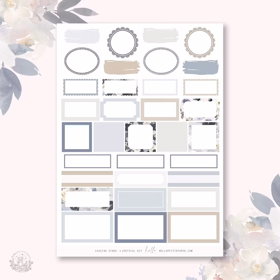 Hello Petite Paper Planner Stickers - Chasing Stars