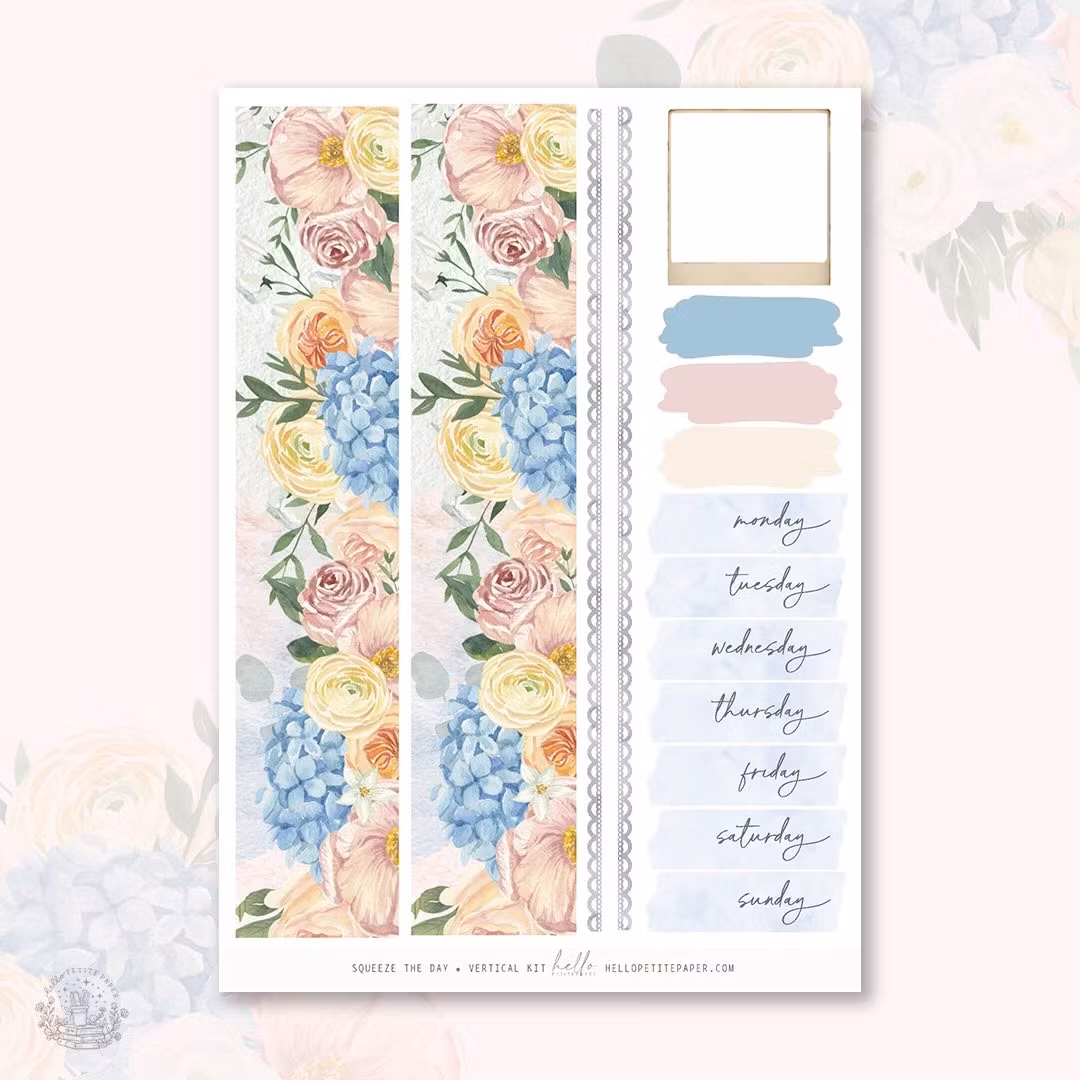 Hello Petite Paper Planner Stickers - Squeeze the Day