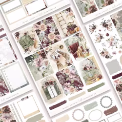 Hello Petite Paper Planner Stickers - Cozy Hues