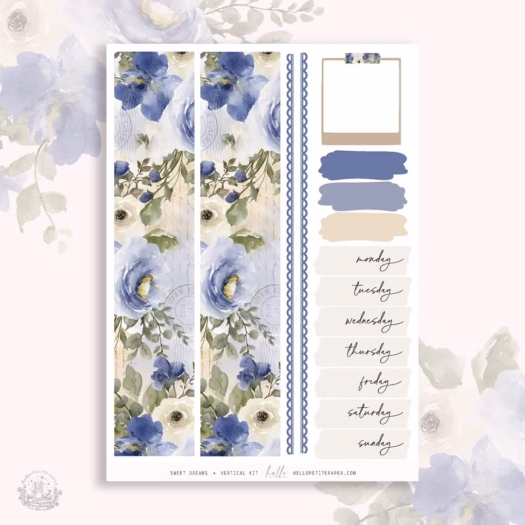 Hello Petite Paper Planner Stickers - Sweet Dreams