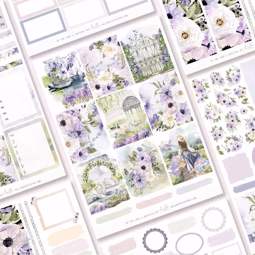 Hello Petite Paper Planner Stickers - By the Lake