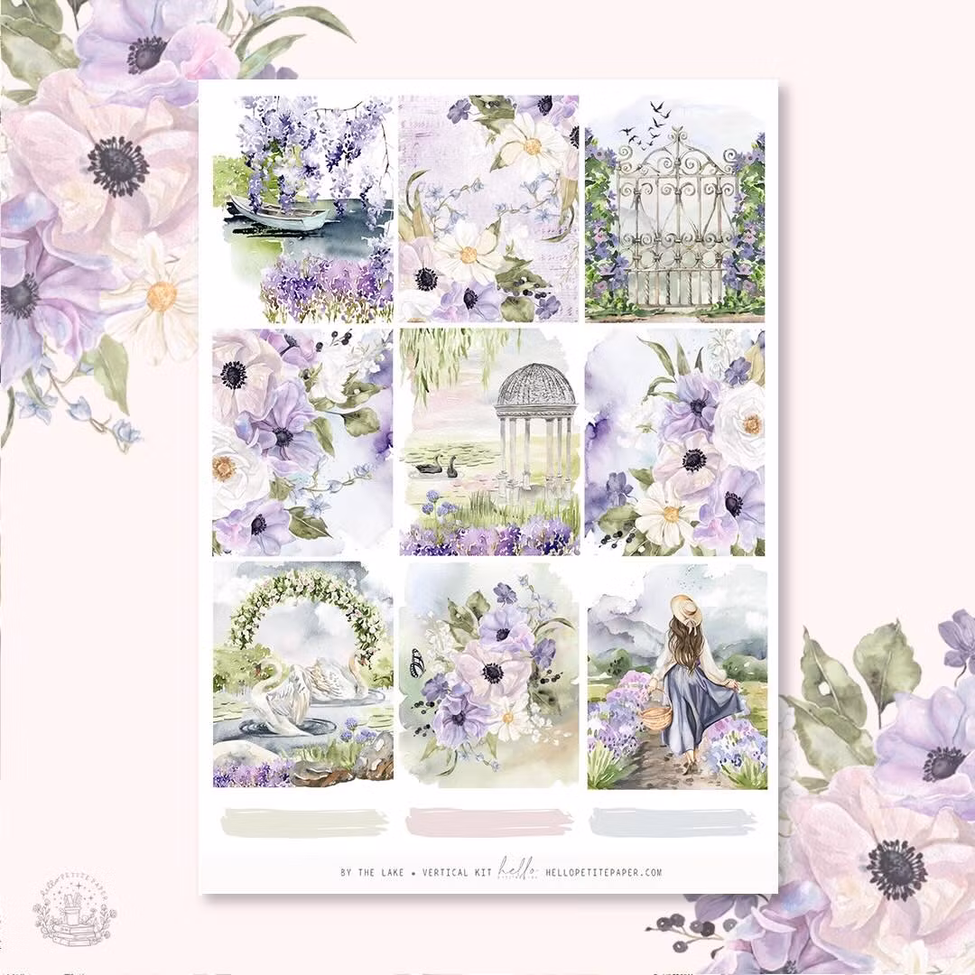 Hello Petite Paper Planner Stickers - By the Lake