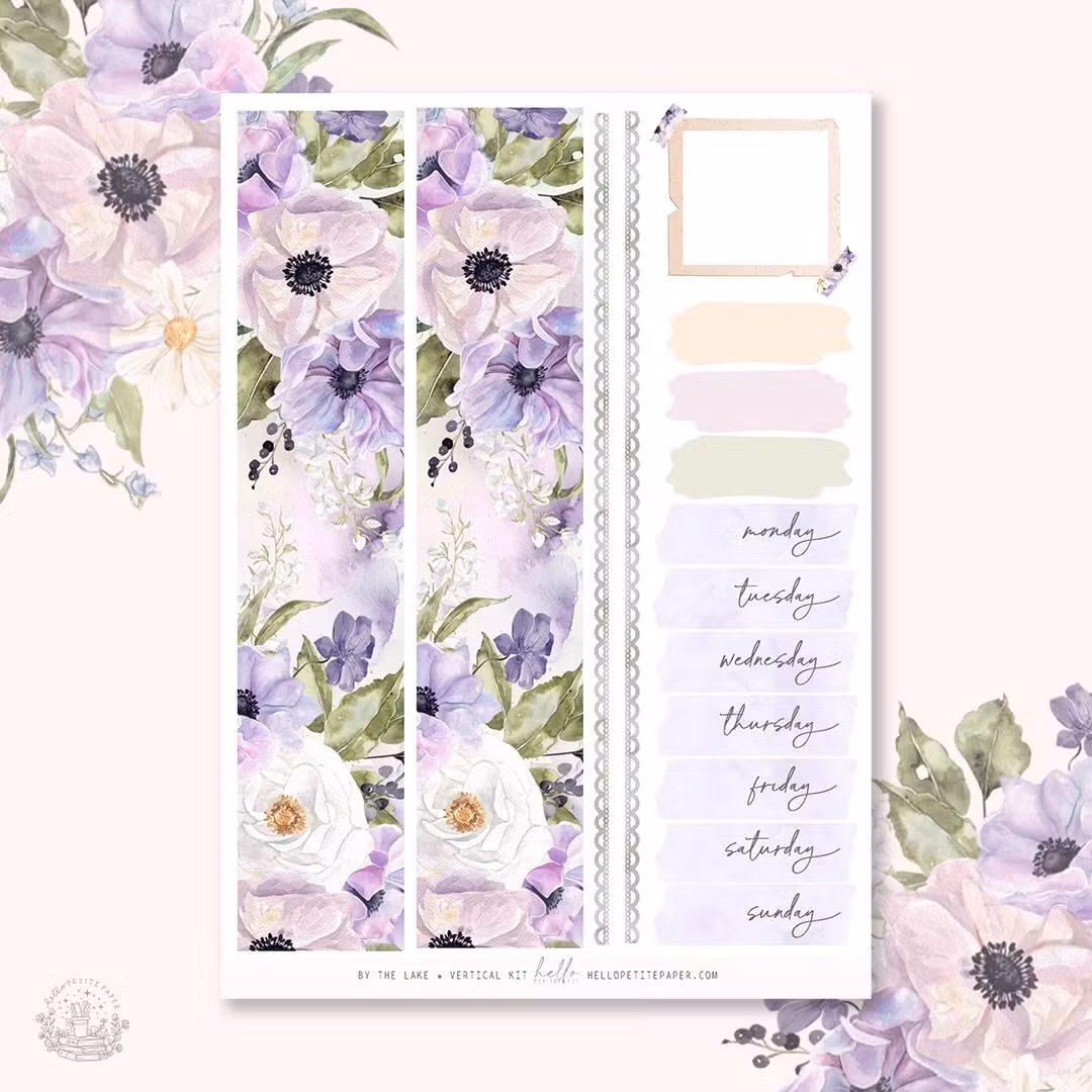 Hello Petite Paper Planner Stickers - By the Lake