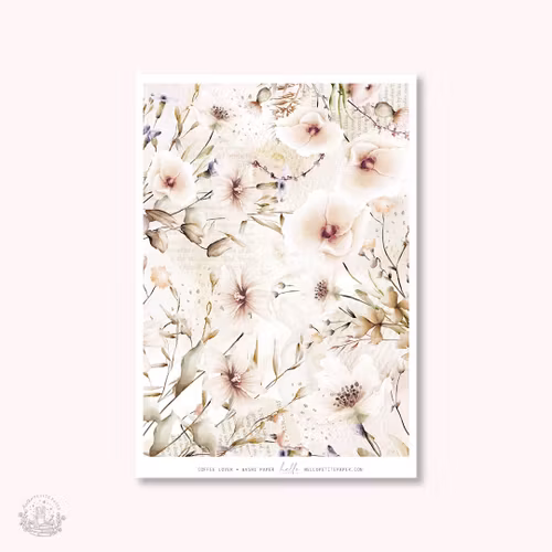 Hello Petite Paper Washi Sticker - Coffee Lover