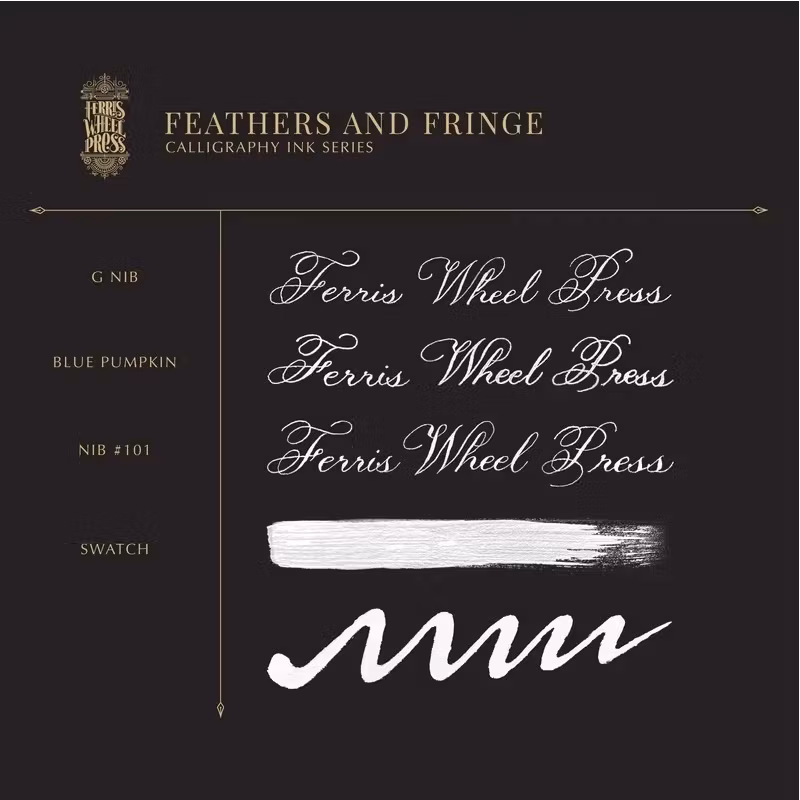 Ferris Wheel Press Calligraphy Ink -  Feathers and Fringe 28 ml