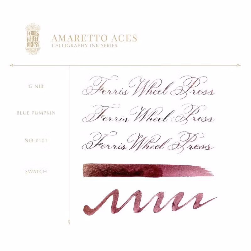 Ferris Wheel Press Calligraphy Ink - Amaretto Aces 28 ml