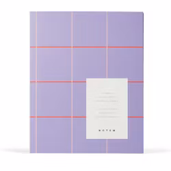 NOTEM Uma Notebook Medium - Lavender Check