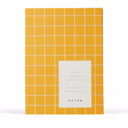 NOTEM Uma Notebook Small - Ochre Check