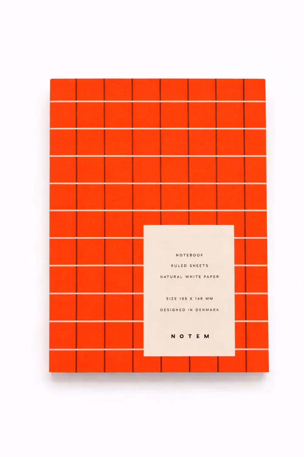 NOTEM Uma Notebook Small - Orange Check