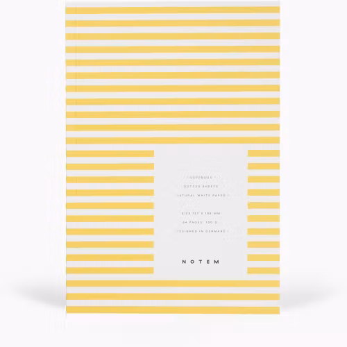 NOTEM Vita Notebook Small - Yellow