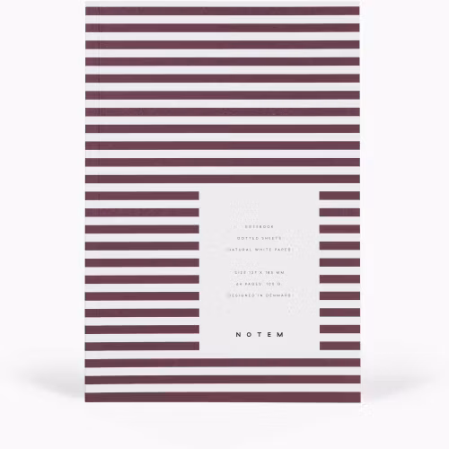 NOTEM Vita Notebook Small - Bordeaux