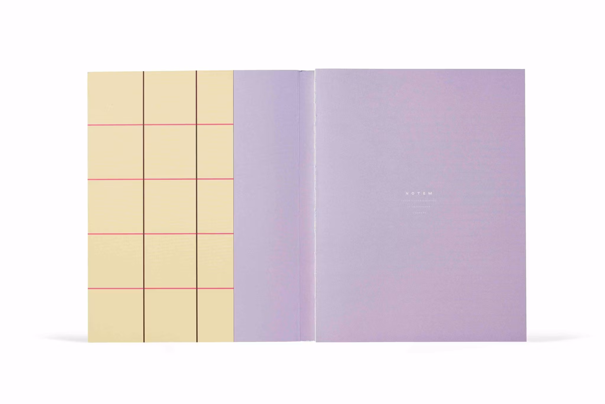 NOTEM Uma Notebook Large - Yellow Check