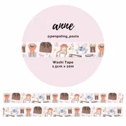 Washi Tape Penpaling Paula - Anne 15 mm