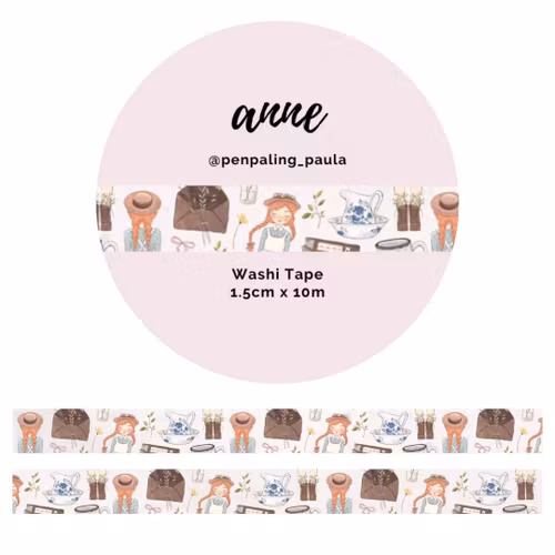 Washi Tape Penpaling Paula - Anne 15 mm