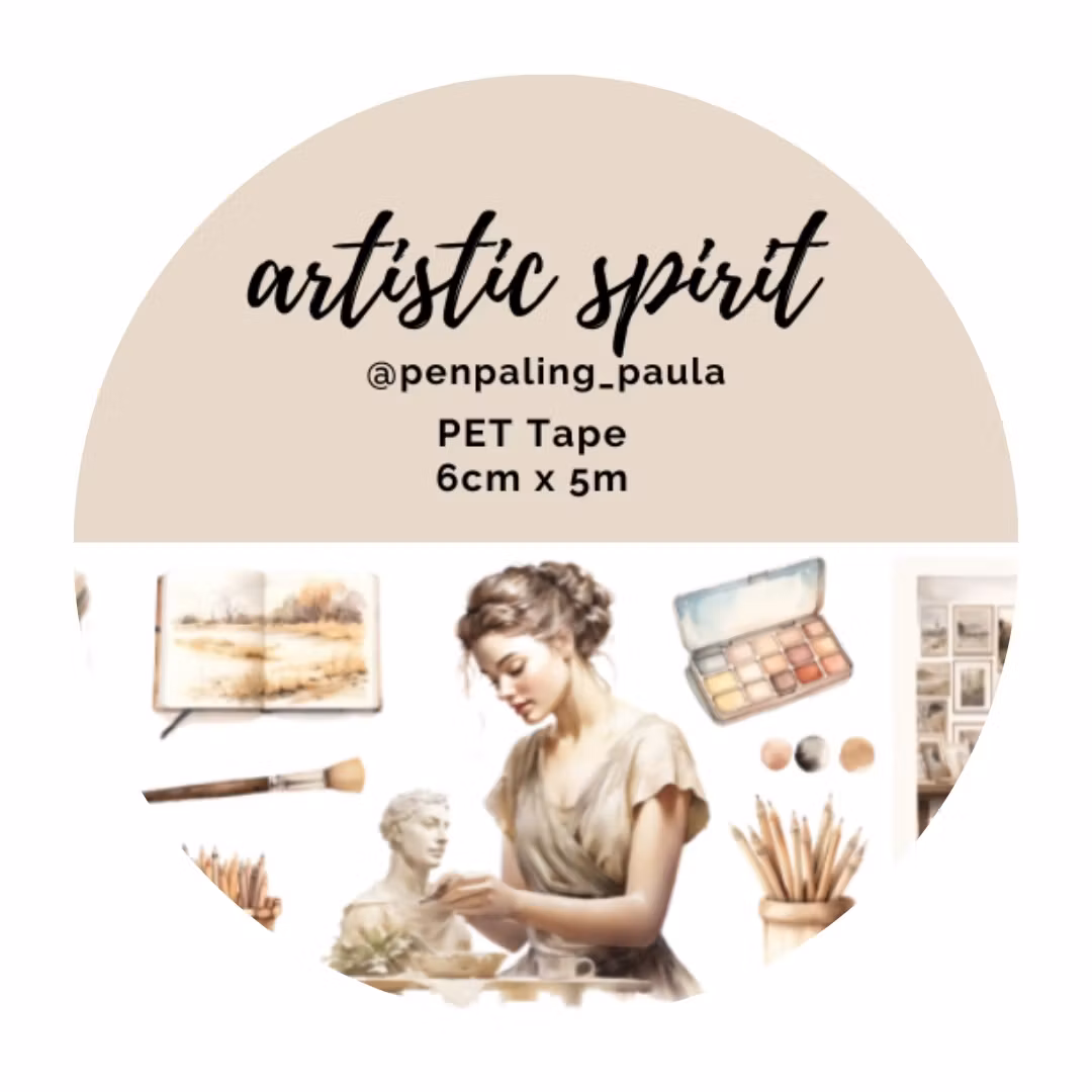 Penpaling Paula PET Tape (Pre-Cut) - Artistic Spirit 60 mm