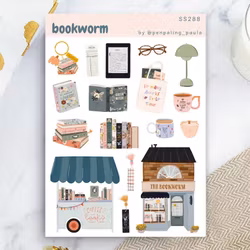 Stickers Penpaling Paula - Bookworm