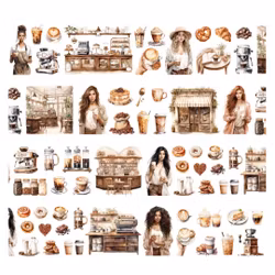 Penpaling Paula PET Tape (Pre-Cut) - Coffee Lover 60 mm