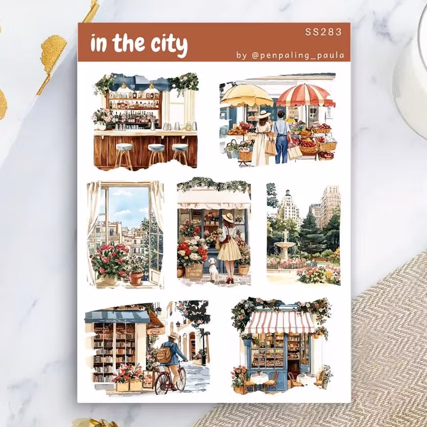 Stickers Penpaling Paula - In the City