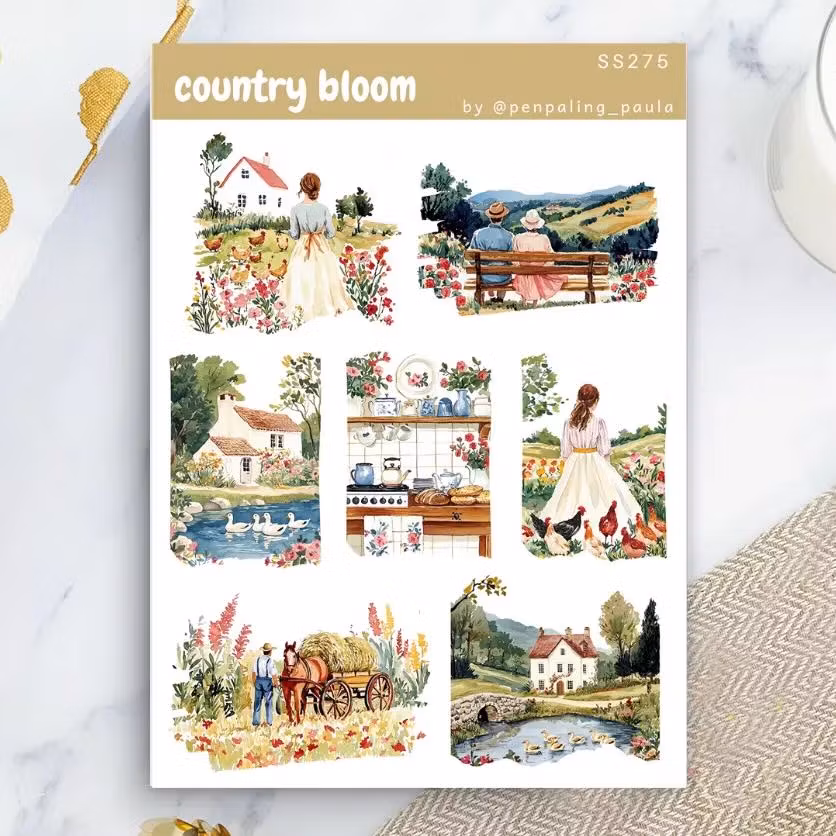 Stickers Penpaling Paula - Country Bloom