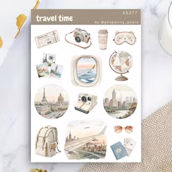Stickers Penpaling Paula - Travel Time