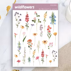 Stickers Penpaling Paula - Wildflowers