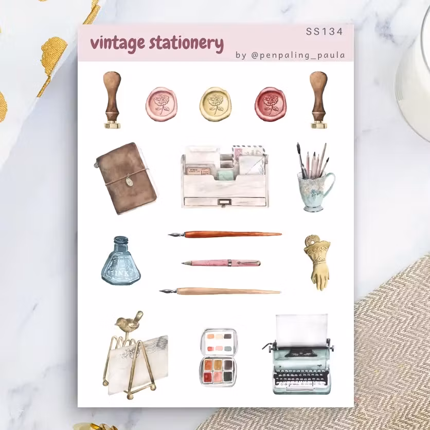 Stickers Penpaling Paula - Vintage Stationery