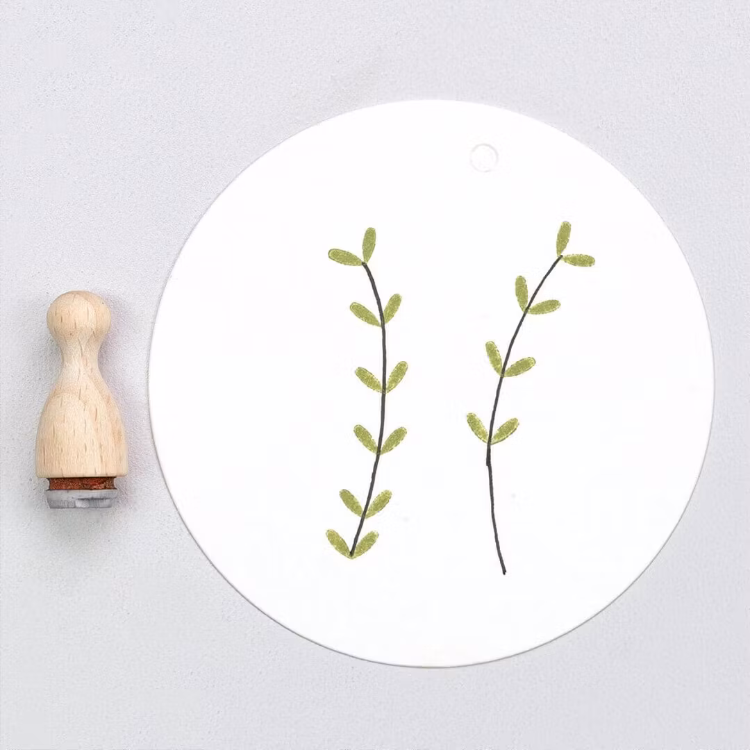 Stamp Perlenfischer - Double leaf mini