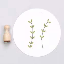 Stamp Perlenfischer - Double leaf mini
