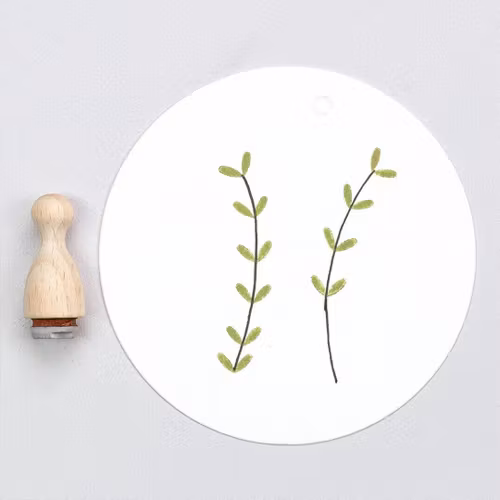 Stamp Perlenfischer - Double leaf mini