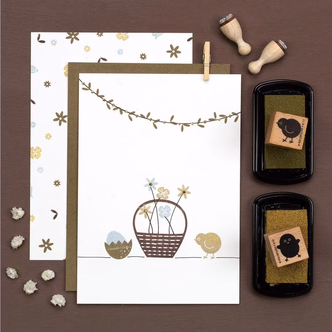 Stamp Perlenfischer - Double leaf mini