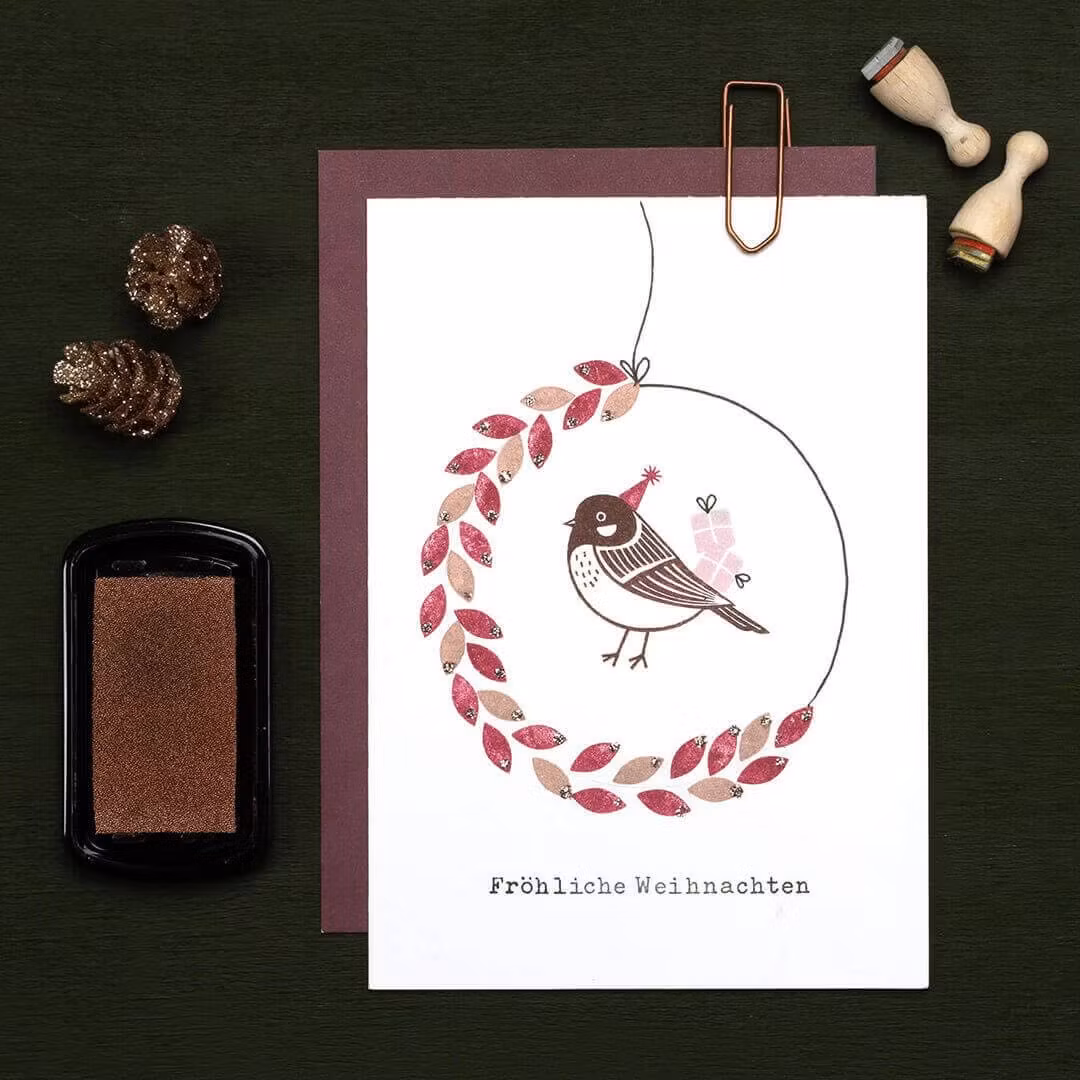 Stamp Perlenfischer - Ellipse mini