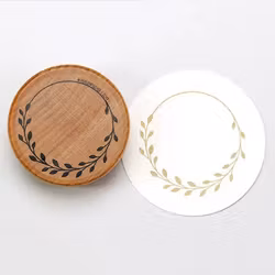 Stamp Perlenfischer - Leaf wreath